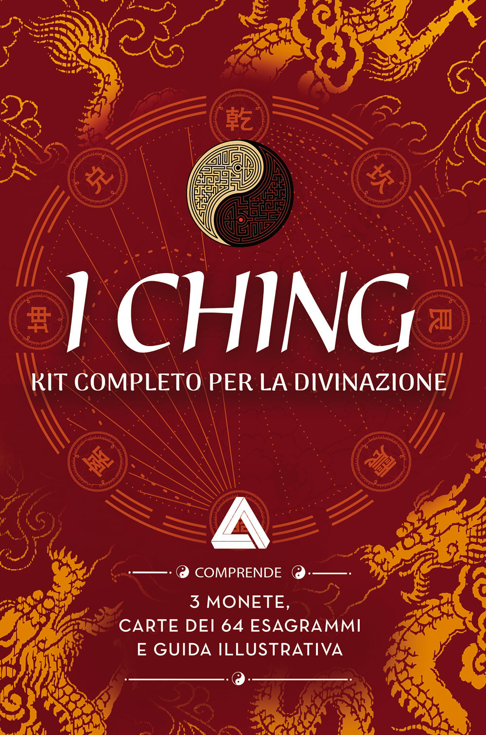 I Ching. Con 64 carte degli esagrammi. Con 3 monete