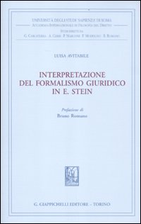 Interpretazione del formalismo giuridico in E. Stein