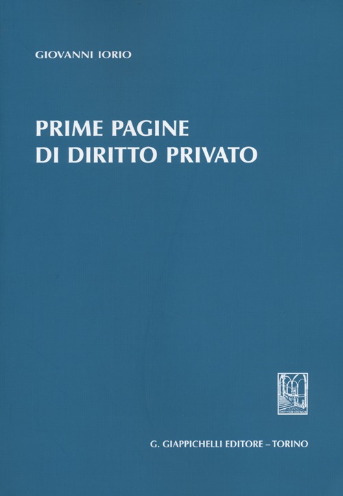 Prime pagine di diritto privato