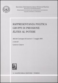 Rappresentanza politica. Gruppi di pressione. Élites al potere. Atti del convegno (Caserta, 6-7 maggio 2005)