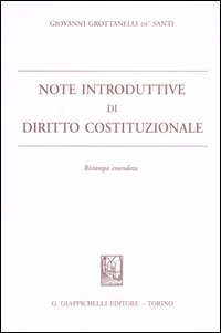 Note introduttive di diritto costituzionale
