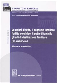 Il diritto di famiglia nella dottrina e nella giurisprudenza. Vol. 5: Le unioni di fatto, il cognome familiare, l'affido condiviso, il patto di famiglia, gli atti di destinazione familiare. Riforme e prospettive