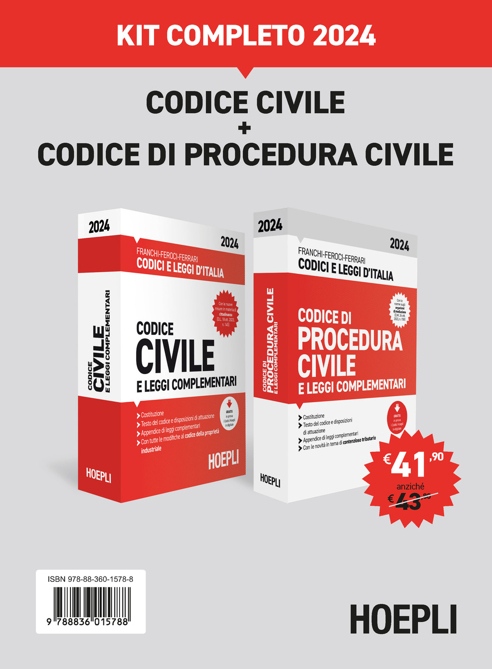 Codice civile-Codice di procedura civile. Kit completo 2024. Con espansione online