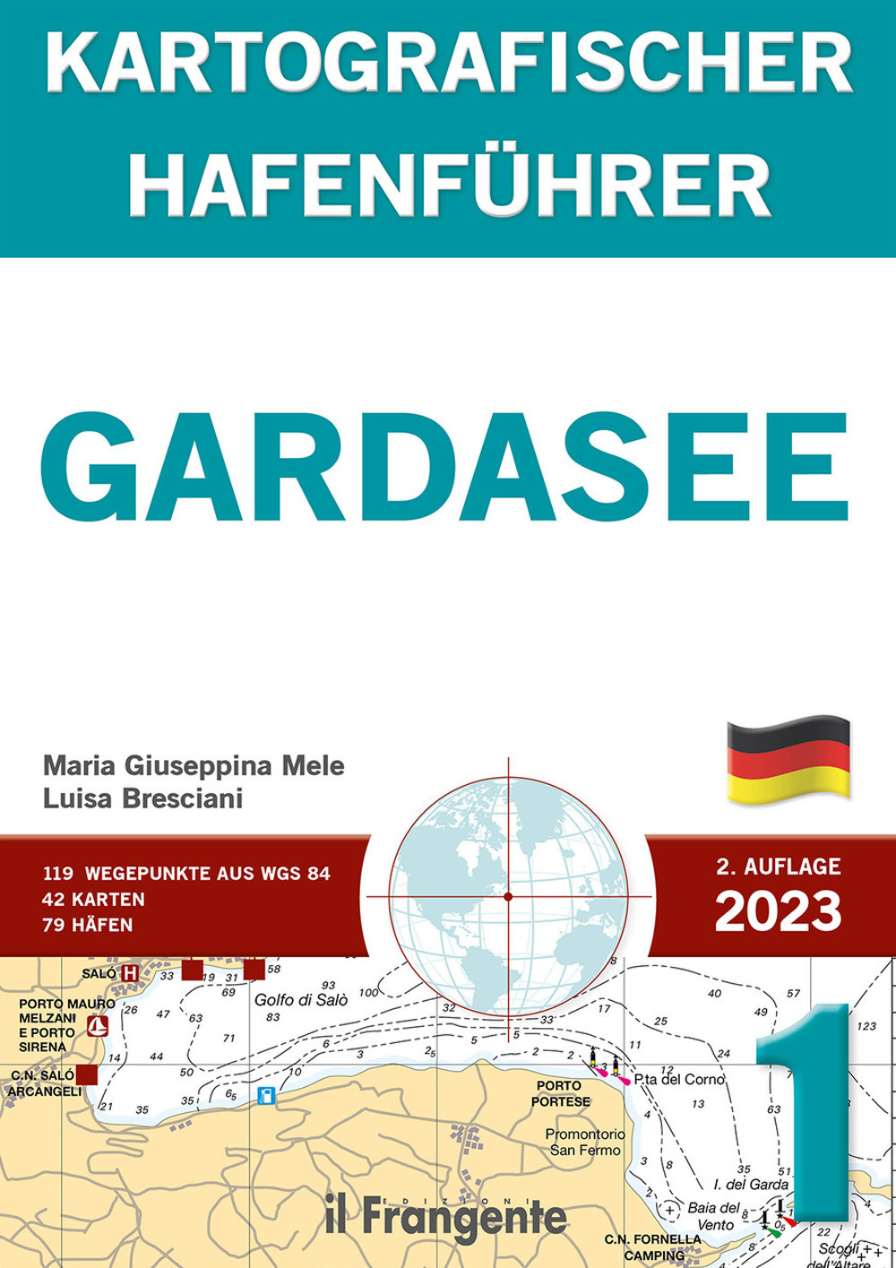 Gardasee kartografischer hafenführer P1. Auch online verfügbar