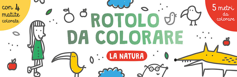 La natura. Rotolo da colorare. Ediz. illustrata. Con 4 matite colorate