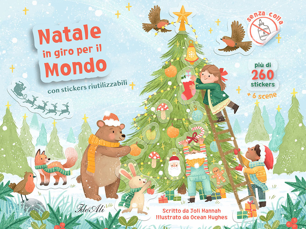 Natale in giro per il mondo. Con adesivi. Ediz. a colori