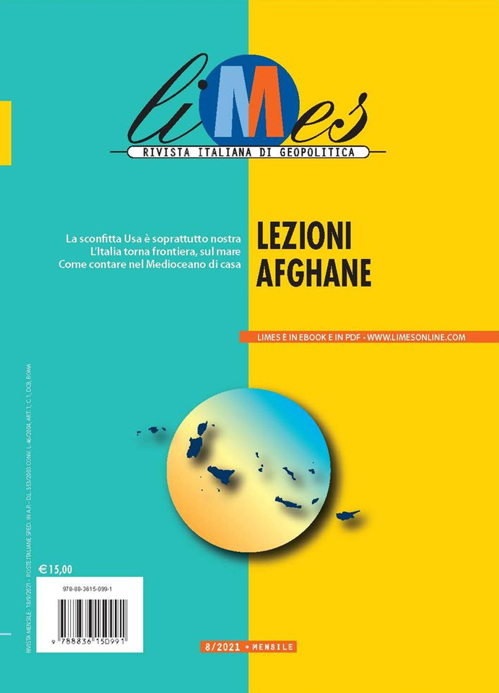 Limes. Rivista italiana di geopolitica (2021). Vol. 8: Lezioni afghane