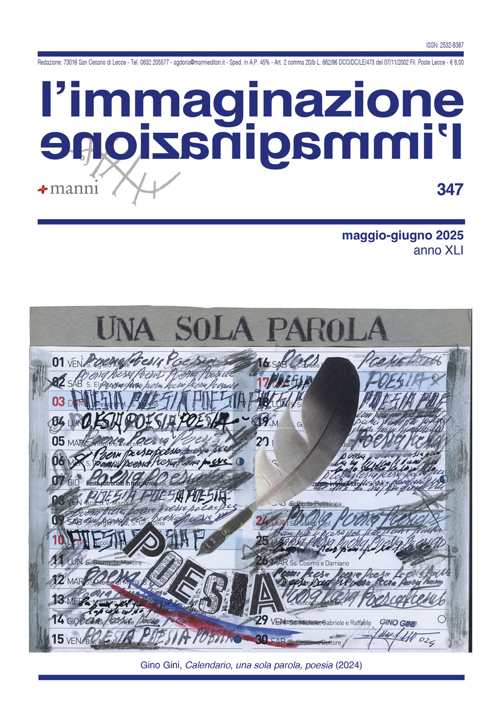 L'immaginazione (2025). Vol. 347: Maggio-Giugno