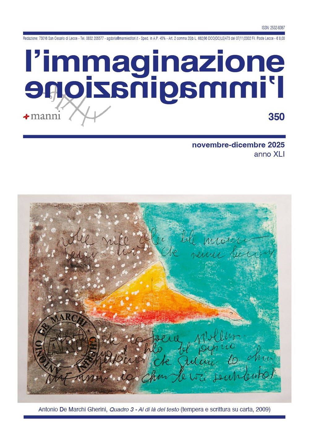 L'immaginazione (2025). Vol. 350: Novembre-Dicembre