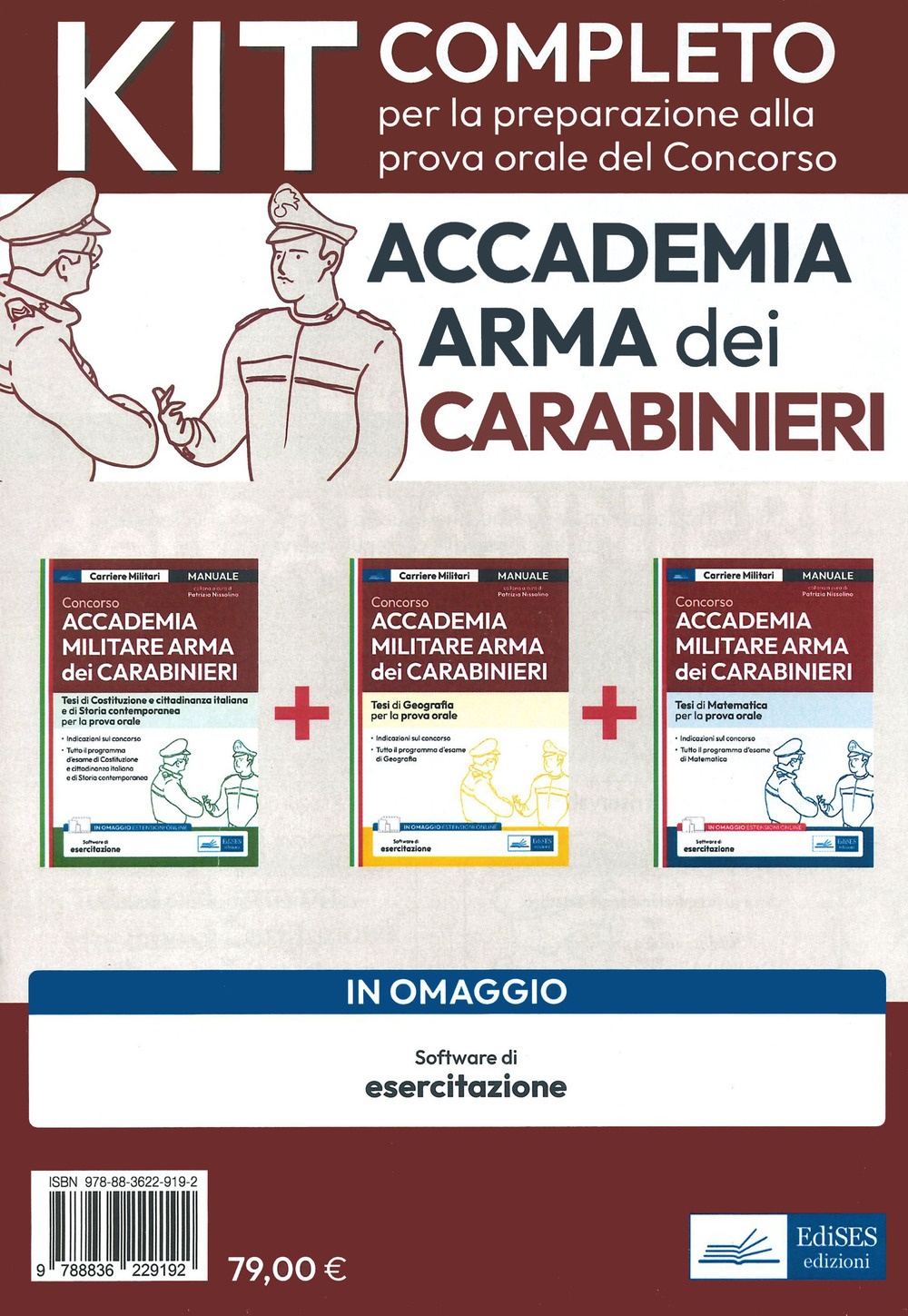 Kit completo per prova orale Concorso Accademia Arma Carabinieri. Con software di simulazione