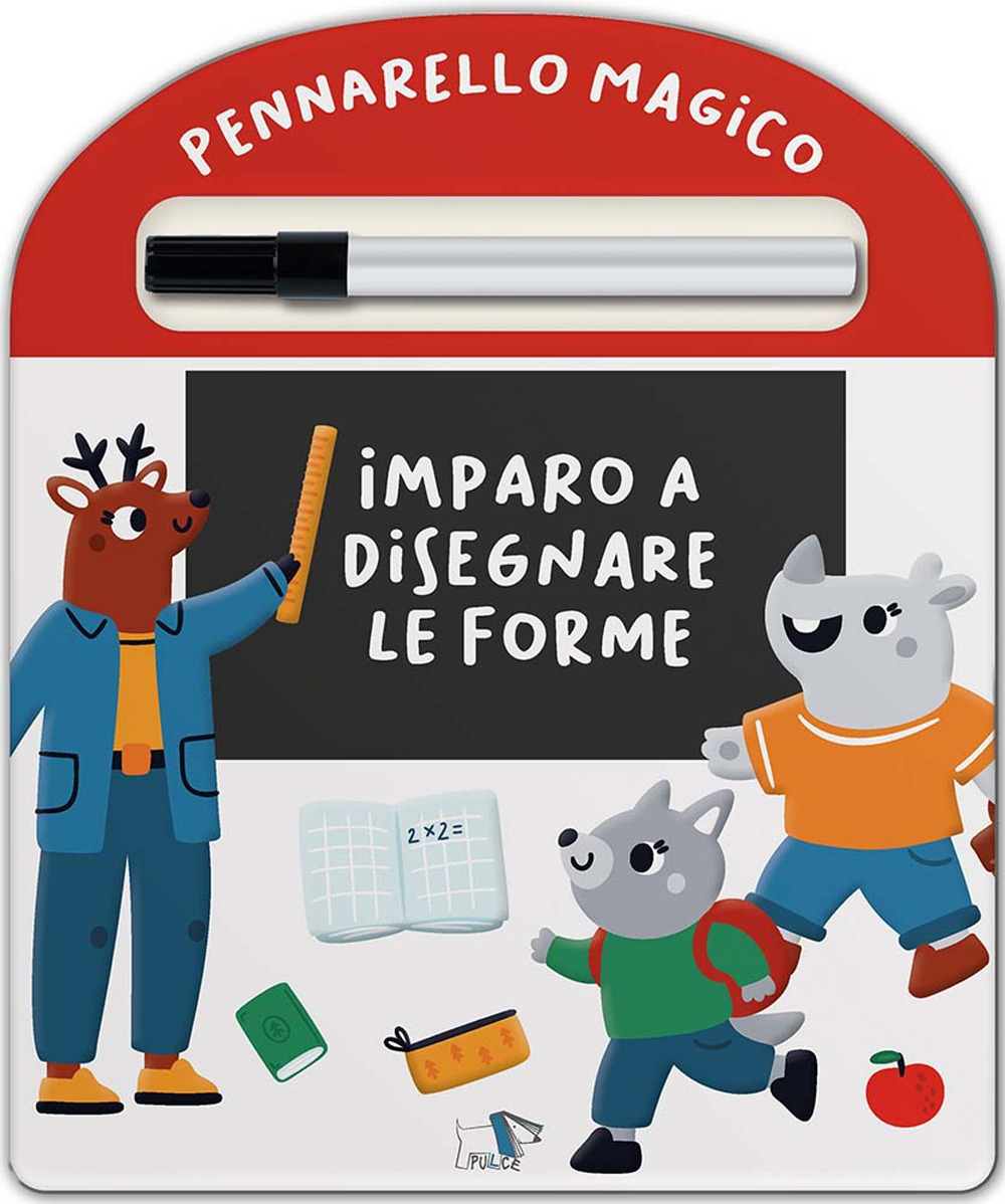 Imparo a disegnare le forme. Ediz. a colori. Con pennarello cancellabile