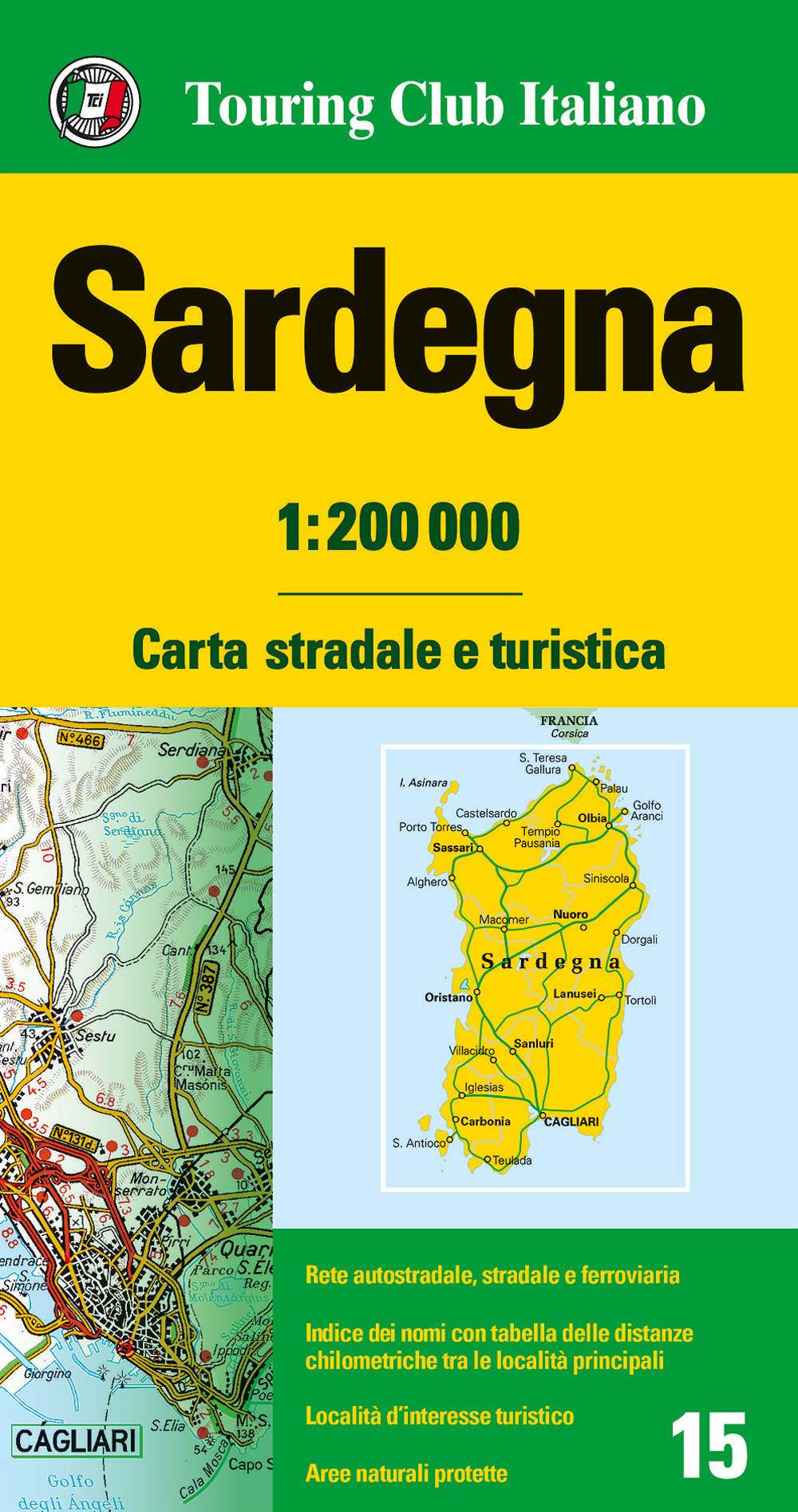 Sardegna 1:200.000. Carta stradale e turistica