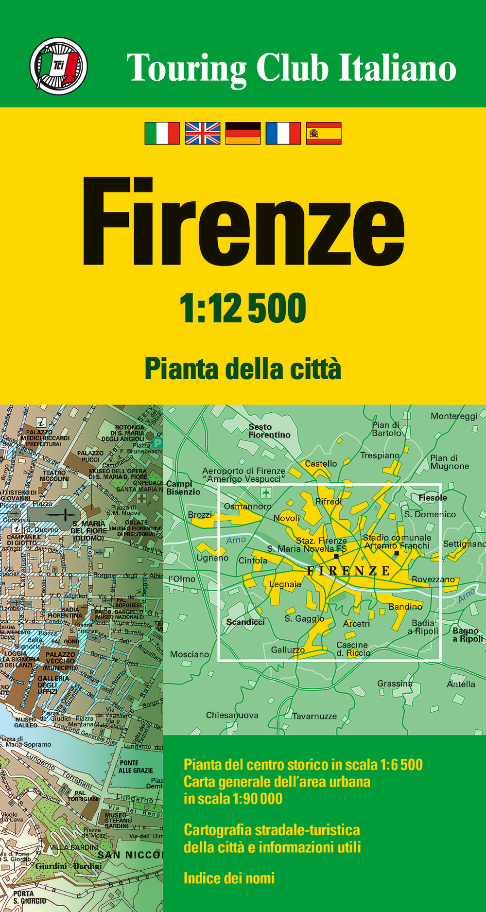 Firenze 1:12.500. Ediz. multilingue