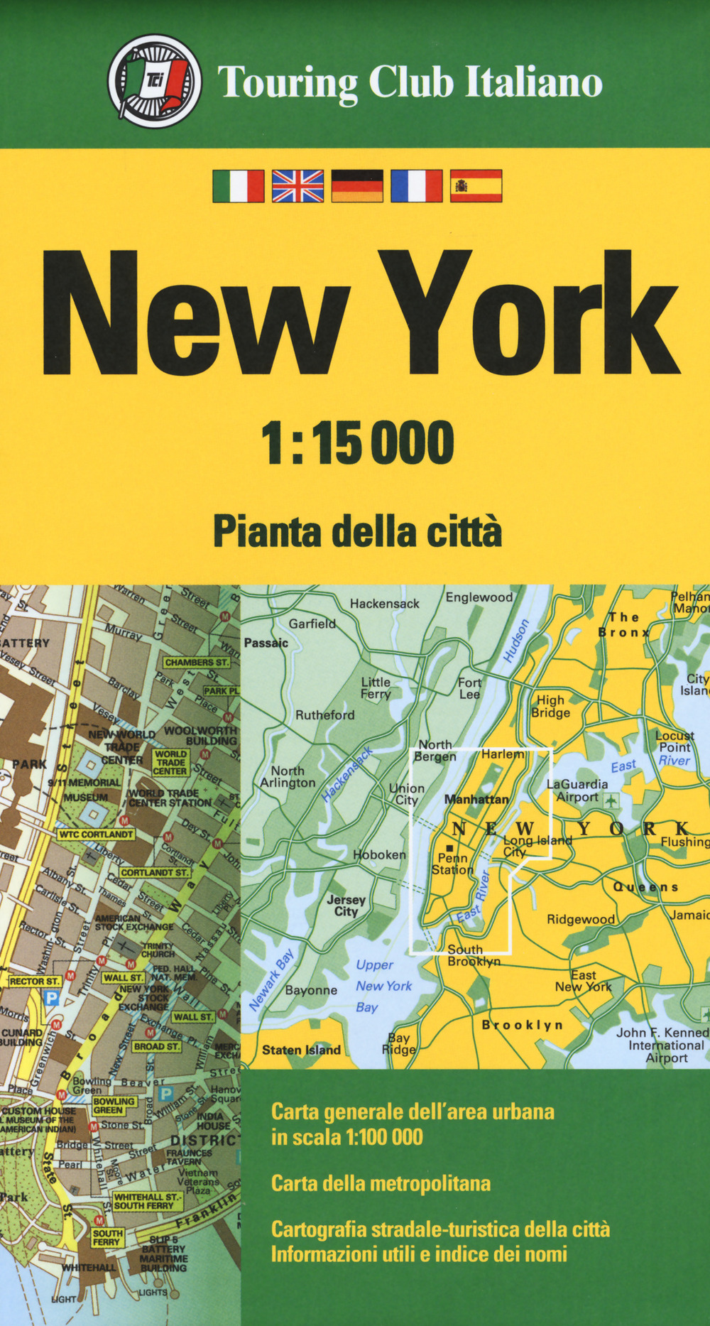 New York 1:15.000. Pianta della città