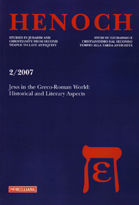 Henoch (2007). Vol. 2: Jews in the greco-roman world