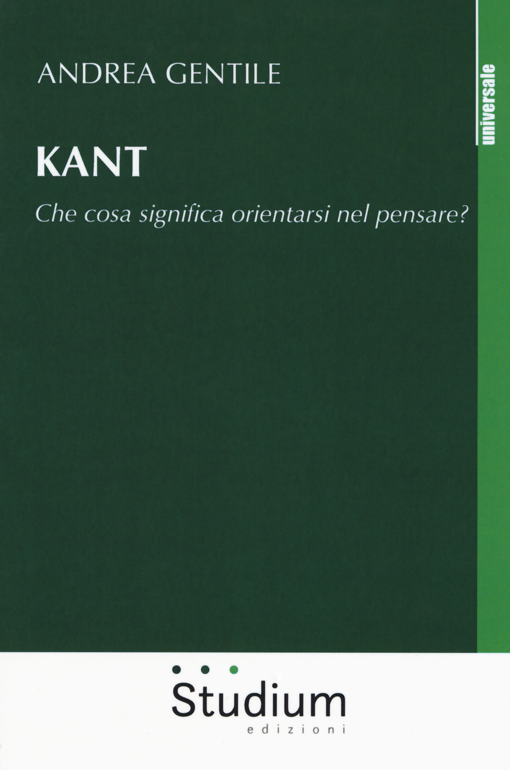 Kant. Che cosa significa orientarsi nel pensare?