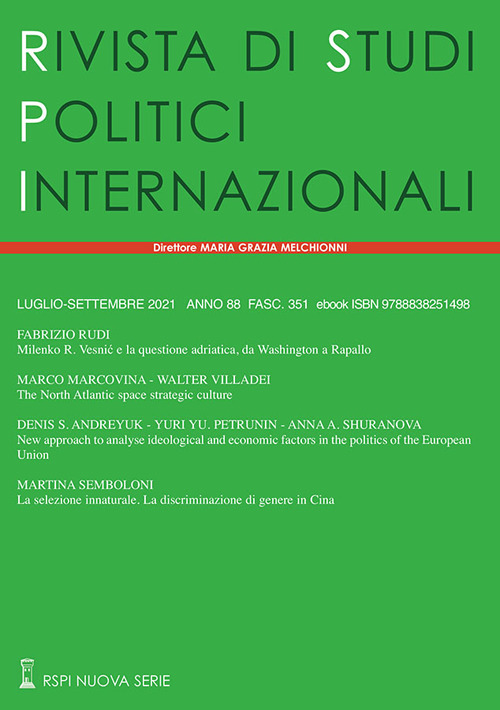 Rivista di studi politici internazionali (2021). Vol. 3