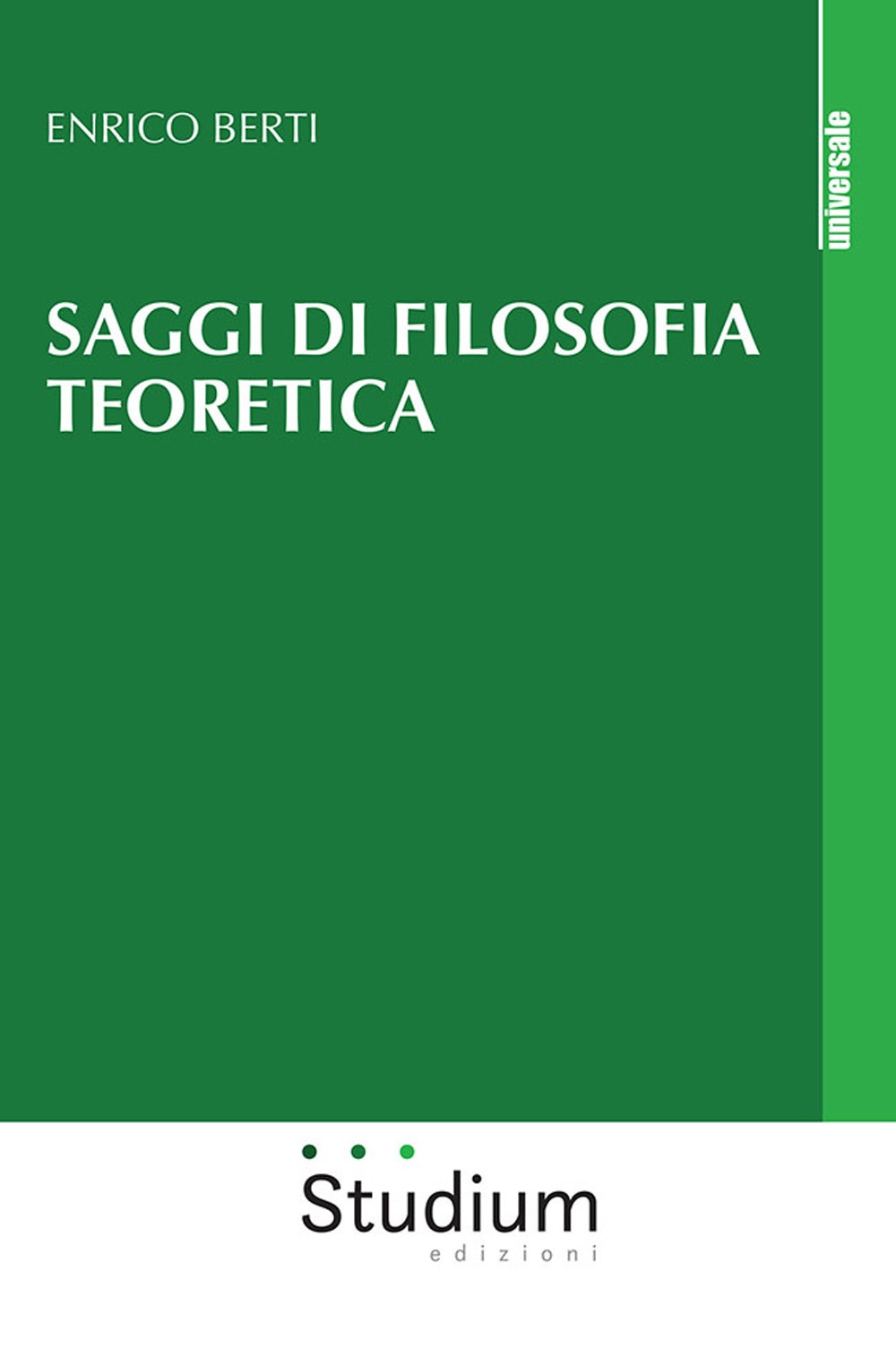 Saggi di filosofia teoretica