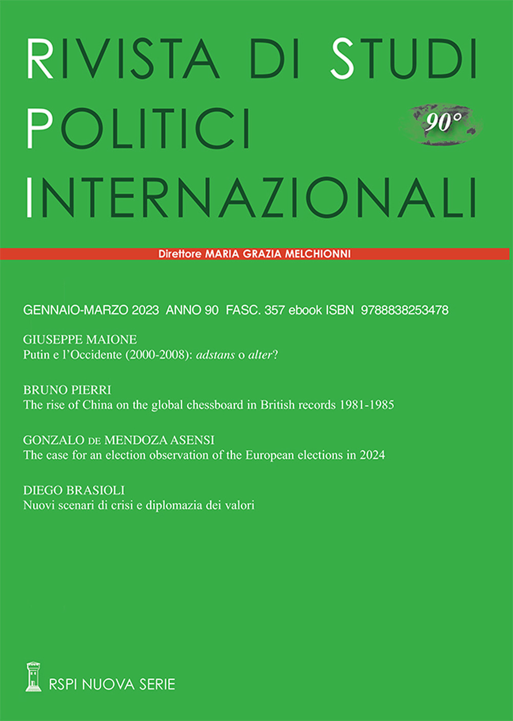 Rivista di studi politici internazionali (2023). Vol. 1