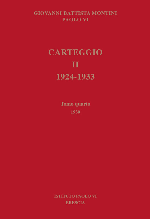 Carteggio. 1924-1933. Vol. 5: 1931