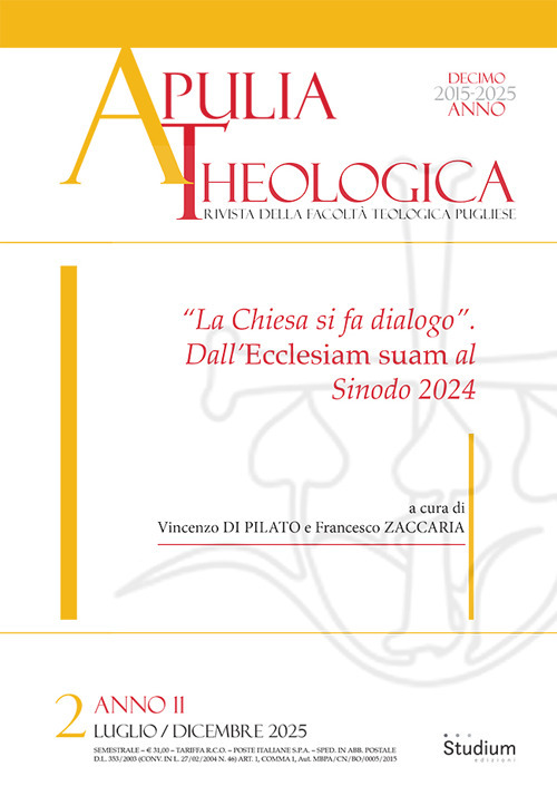 Apulia theologica (2025). Vol. 2: «La Chiesa si fa dialogo». Dall'Ecclesiam suam al Sinodo 2024
