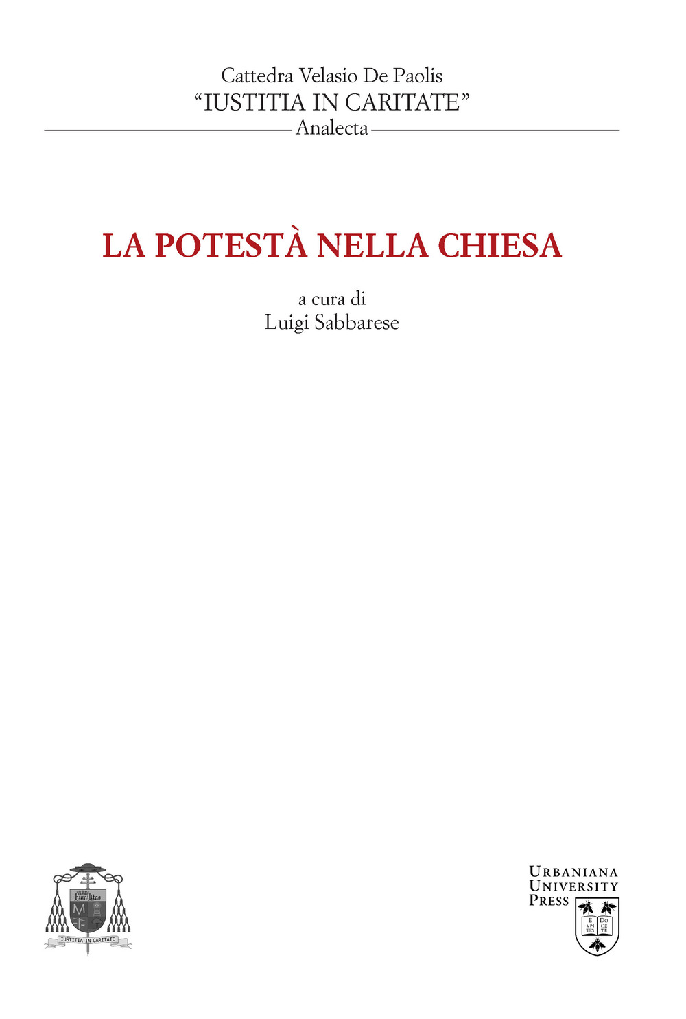 La potestà nella Chiesa