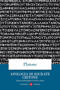 APOLOGIA DI SOCRATE CRITONE. TESTO GRECO A FRONTE - 9788842050735