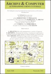 Archivi & computer. Automazione e beni culturali (2003). Vol. 3