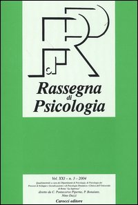 Rassegna di psicologia (2004). Vol. 3