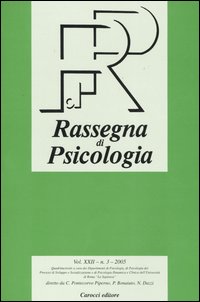 Rassegna di psicologia (2005). Vol. 3