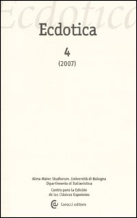 Ecdotica (2007). Vol. 4