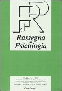 Rassegna di psicologia (2008). Vol. 1