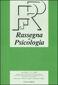 Rassegna di psicologia (2009). Vol. 1