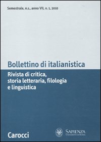 Bollettino di italianistica (2010). Vol. 1