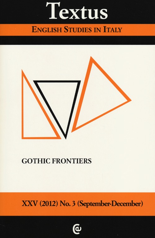 Textus. English studies in Italy (2012). Vol. 3: Gothic frontiers
