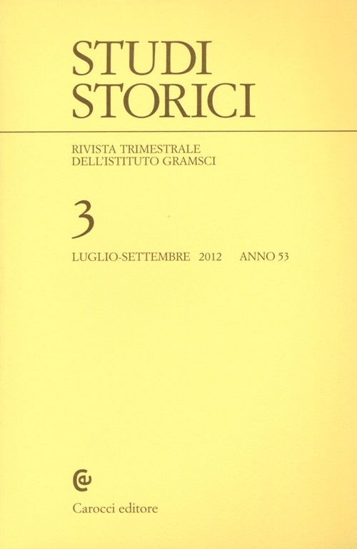 Studi storici (2012). Vol. 3