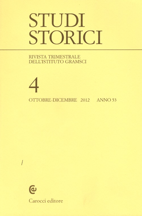 Studi storici (2012). Vol. 4
