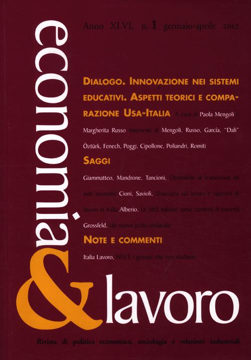 Economia & lavoro (2012). Vol. 1
