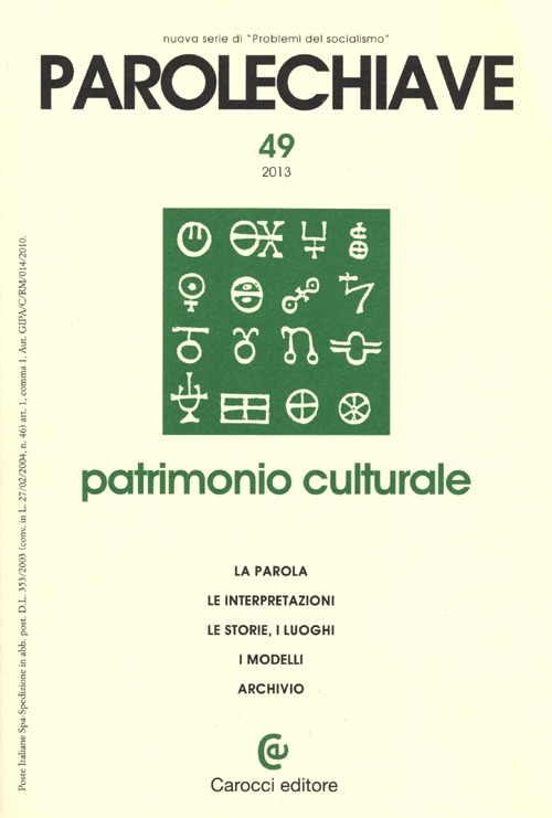 Parolechiave (2013). Vol. 49: Patrimonio culturale