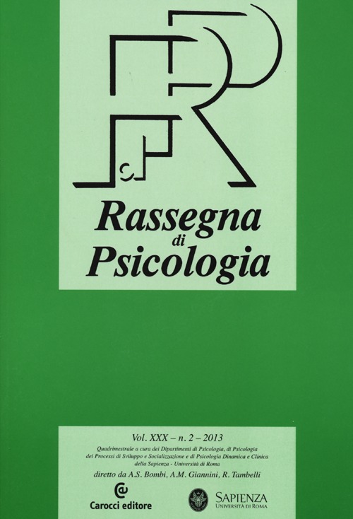 Rassegna di psicologia (2013). Vol. 2
