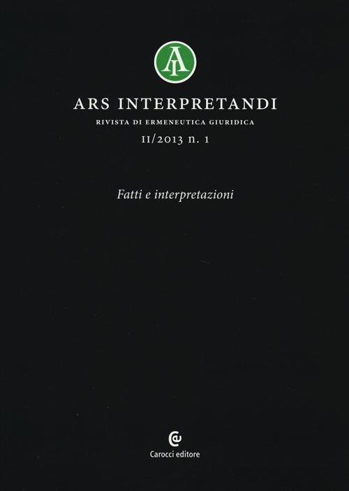 Ars interpretandi (2013). Vol. 1