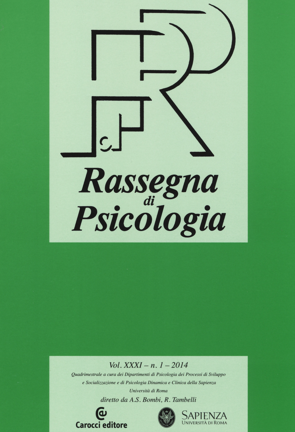 Rassegna di psicologia (2014). Vol. 1