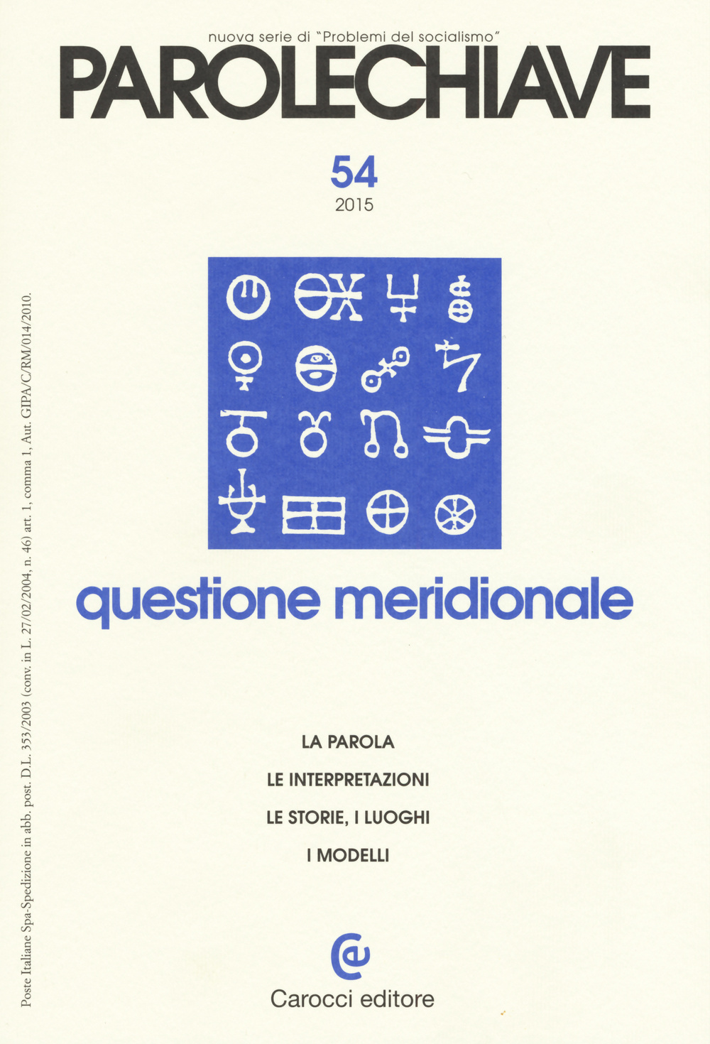Parolechiave (2015). Vol. 54