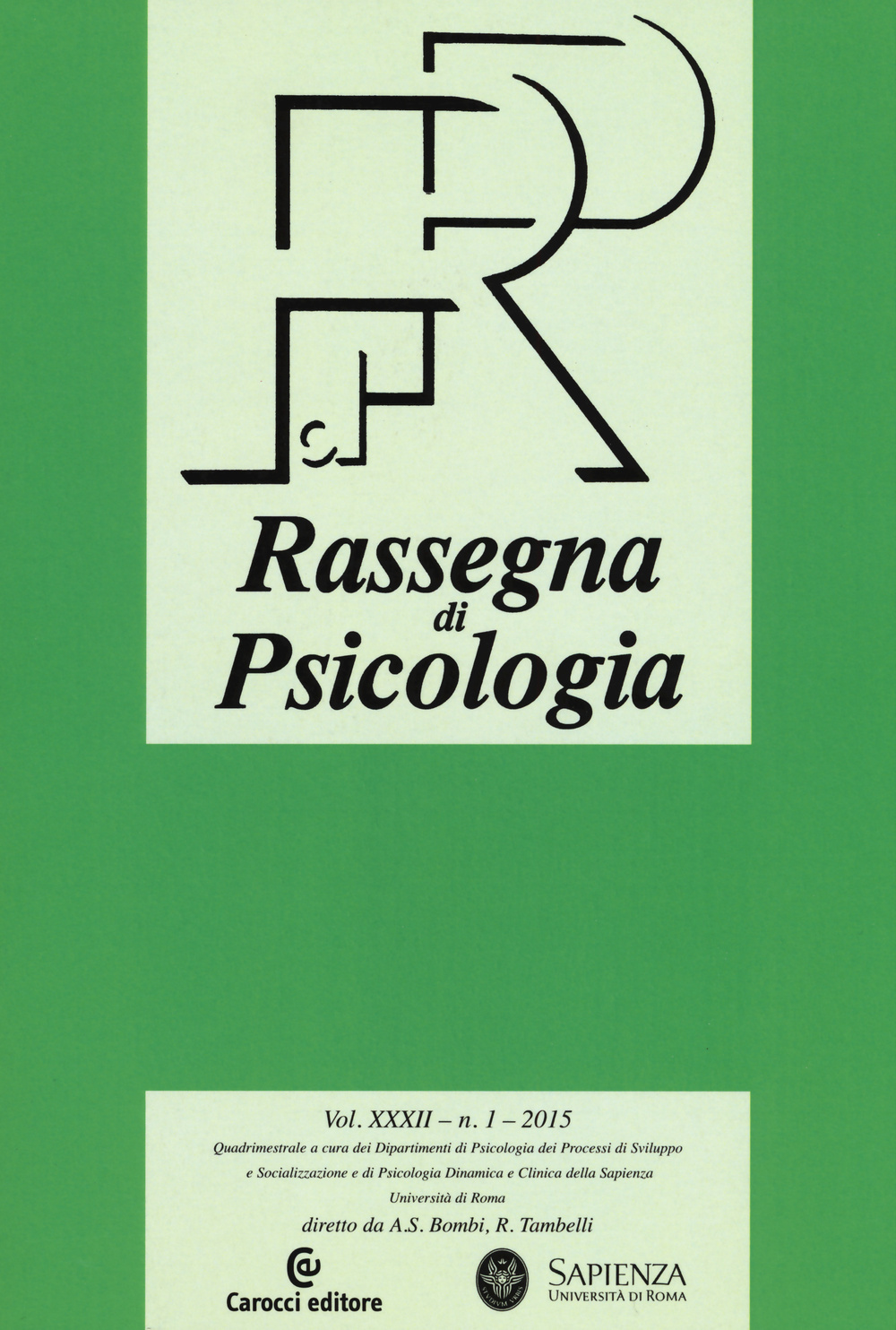 Rassegna di psicologia (2015). Vol. 1