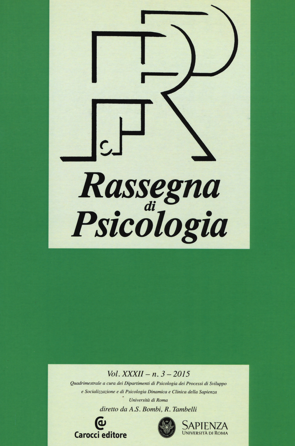 Rassegna di psicologia (2015). Vol. 3