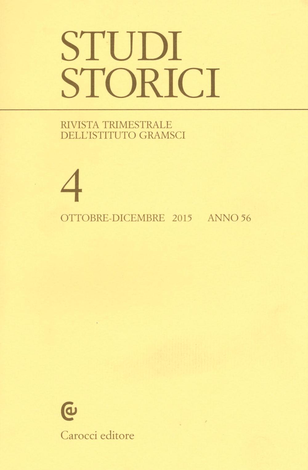 Studi storici (2015). Vol. 4