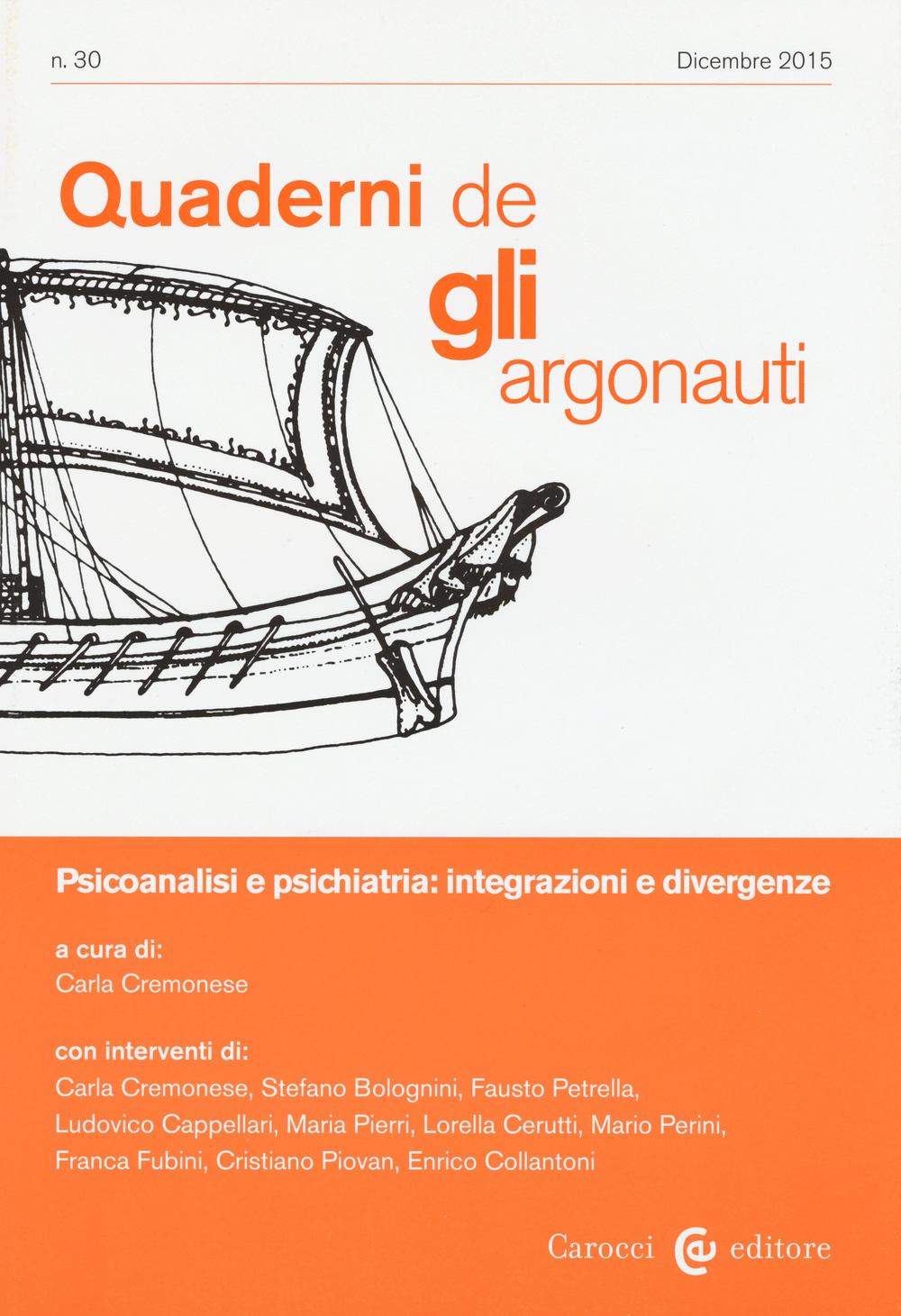 Quaderni de «Gli argonauti» (2015). Vol. 30