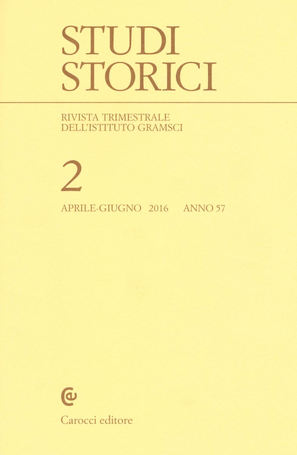 Studi storici (2016). Vol. 2