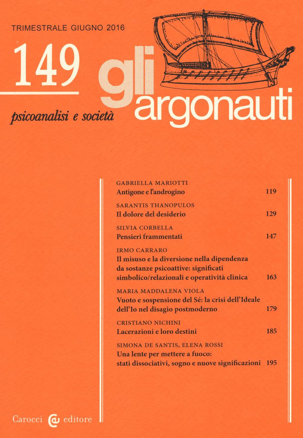 Gli argonauti (2016). Vol. 149