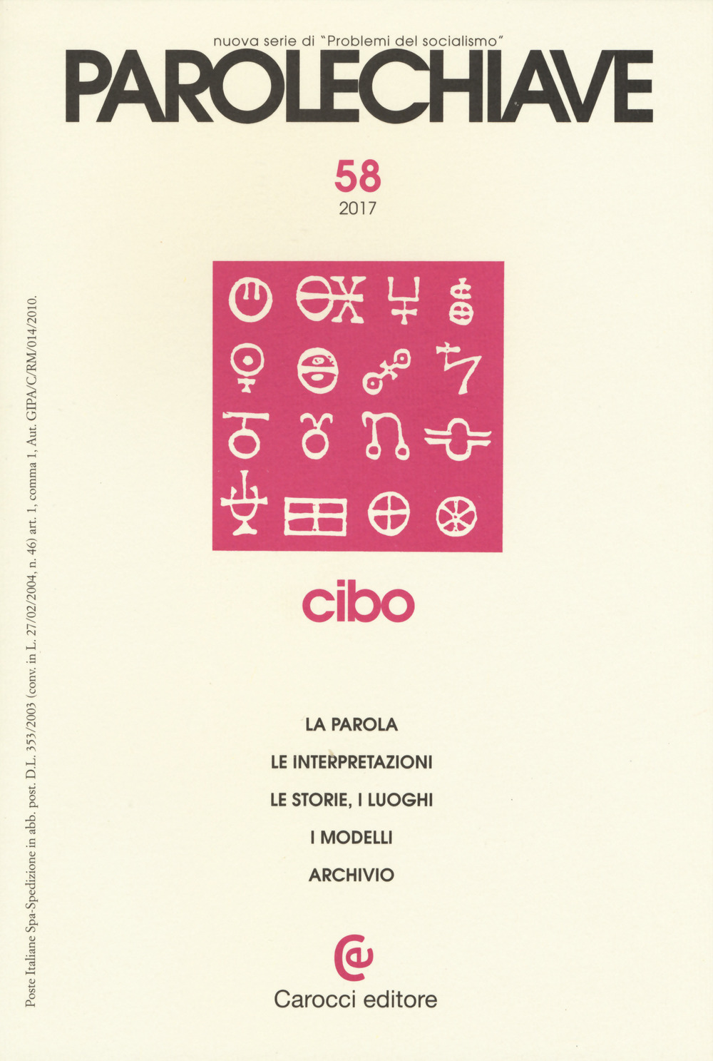 Parolechiave (2017). Vol. 58: Cibo
